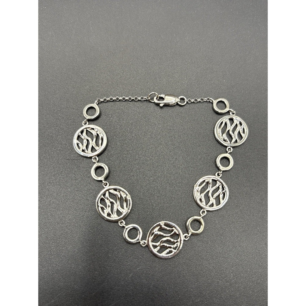 New Condition 7" Genuine Diamond Accent Bracelet D29